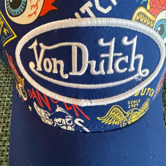 Von Dutch Blue Trucker Hat - Picture 2 of 5
